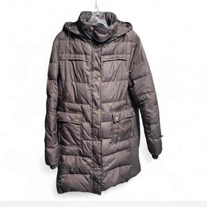 Tommy Hilfiger Dark Brown Puffer Jacket Large